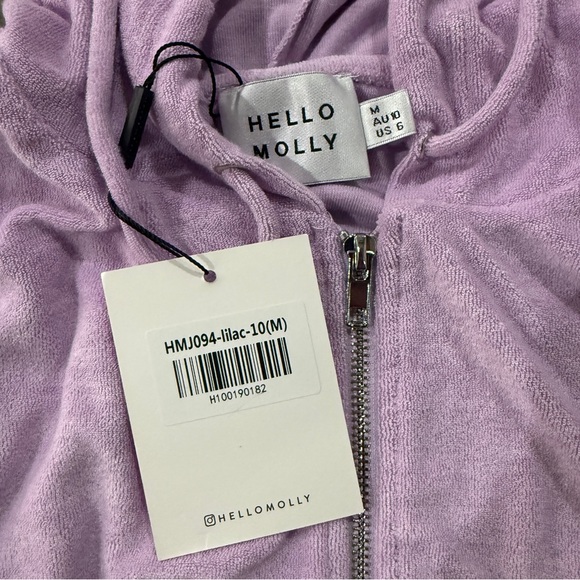 Hello Molly Lilac Hooded Top and Skirt Set - Picture 4 of 7